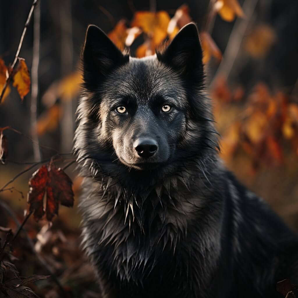 Norwegischer Elchhund Schwarz